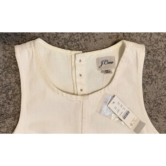 J Crew Denim Shift Dress Style AK257 Women's Size 00 White NWT - Picture 3 of 14